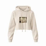 The School of Athens Crop Hoodie – Krem