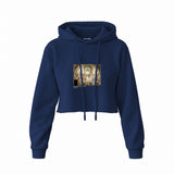 The School of Athens Crop Hoodie – Lacivert