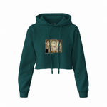 The School of Athens Crop Hoodie – Koyu Yeşil