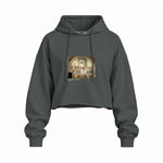 The School of Athens Oversize Crop Hoodie – Antrasit