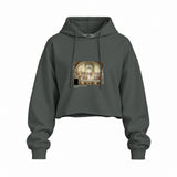 The School of Athens Oversize Crop Hoodie – Antrasit