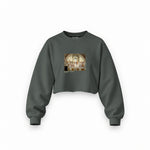 The School of Athens Oversize Crop Sweatshirt – Antrasit