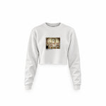 The School of Athens Crop Sweatshirt – Beyaz