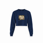 The School of Athens Crop Sweatshirt – Lacivert