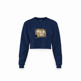 The School of Athens Crop Sweatshirt – Lacivert