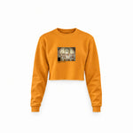 The School of Athens Crop Sweatshirt – Turuncu