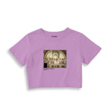 The School of Athens Crop Tişört – Lila