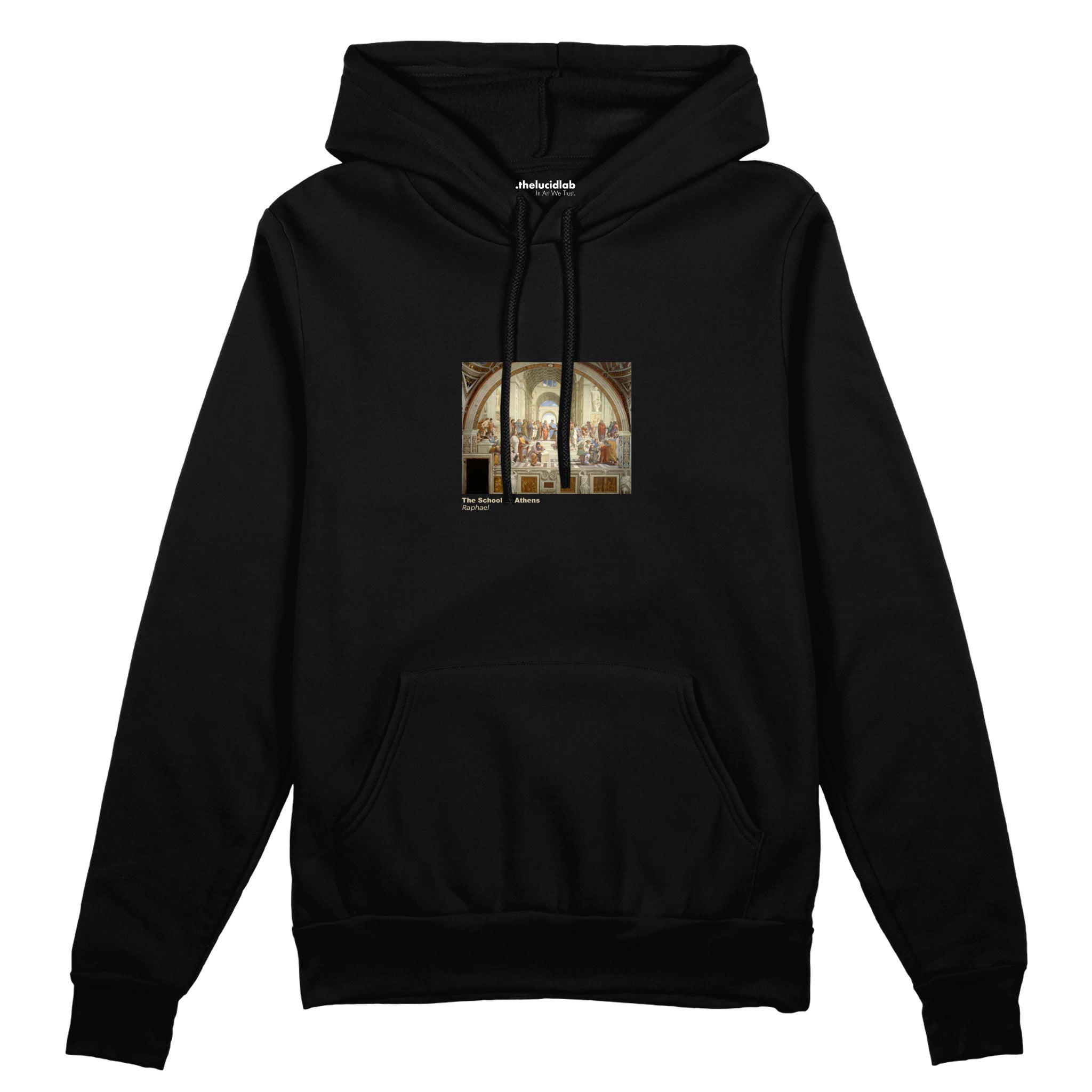 The School of Athens Oversize Hoodie – Siyah