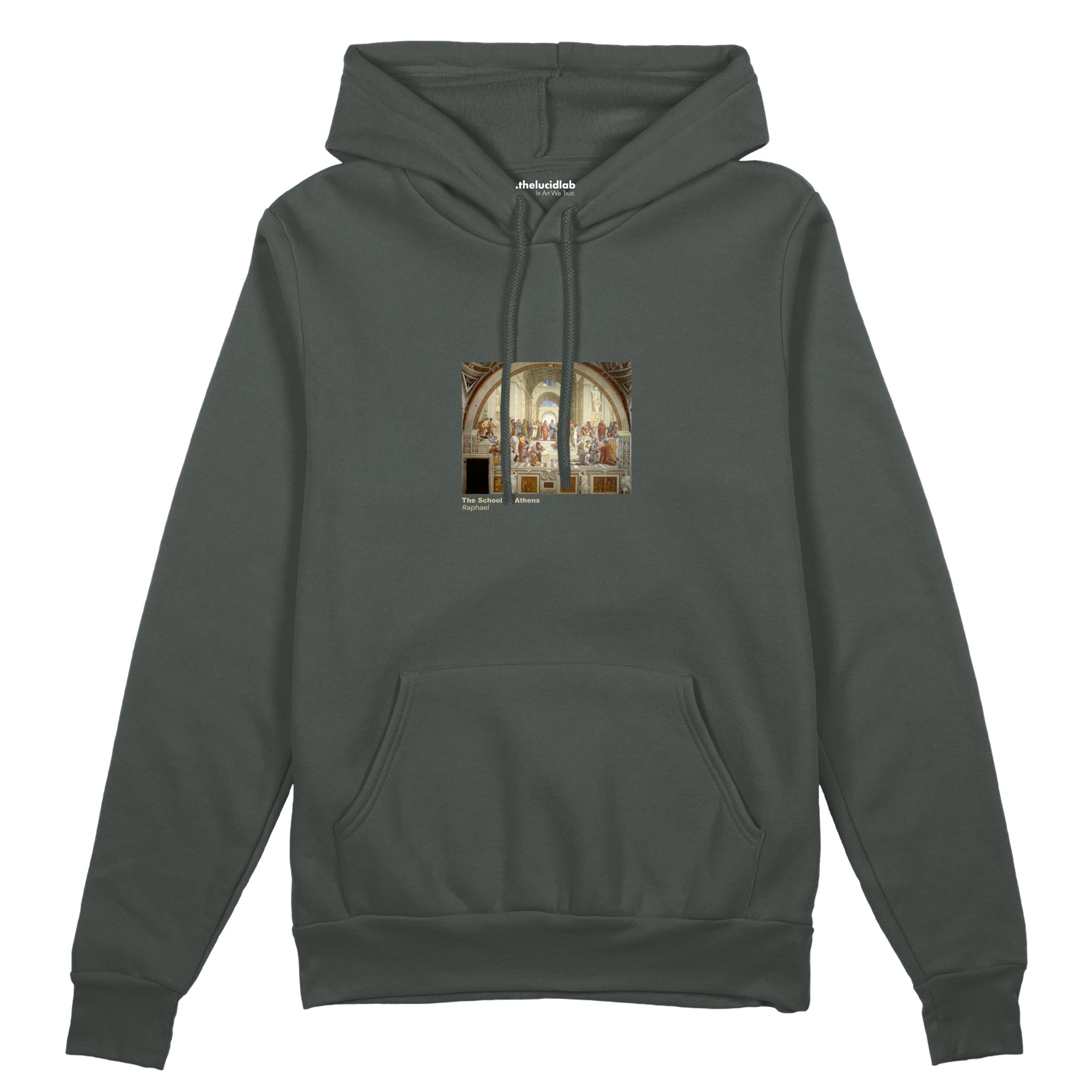 The School of Athens Oversize Hoodie – Antrasit