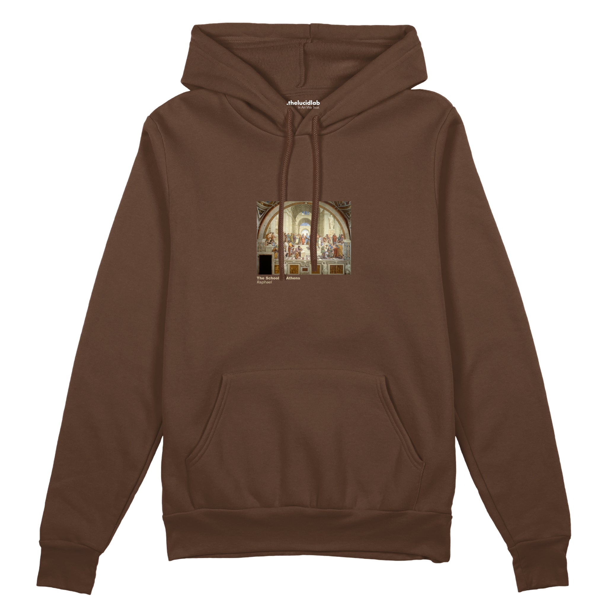 The School of Athens Oversize Hoodie – Kahverengi