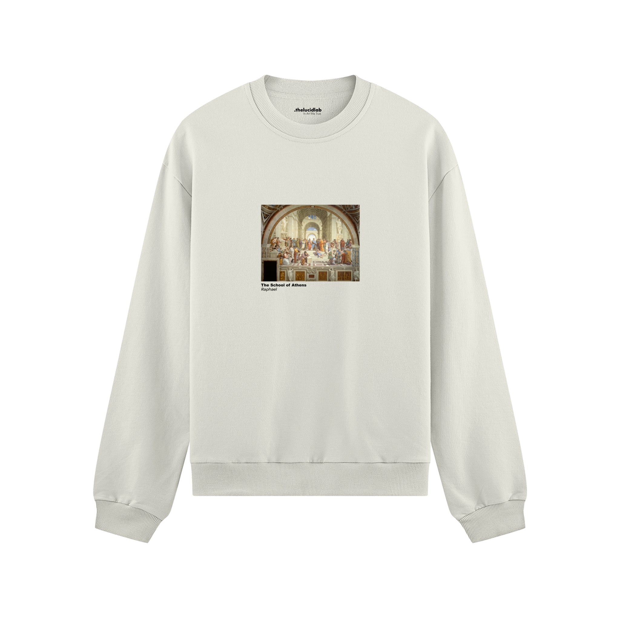 The School of Athens Oversize Sweatshirt – Beyaz