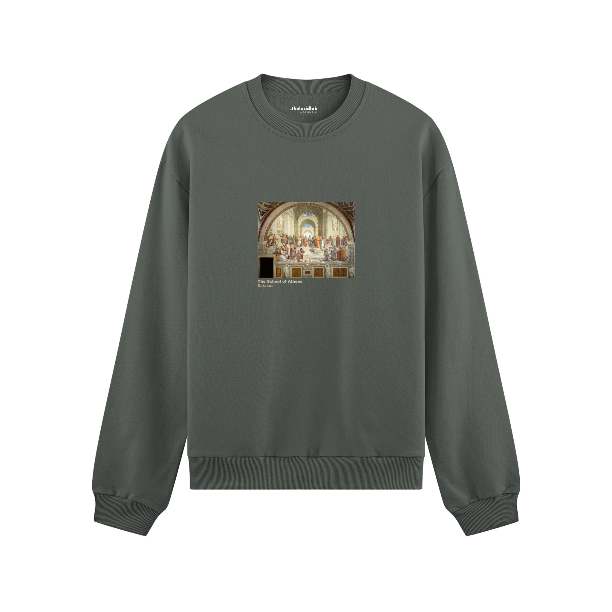 The School of Athens Oversize Sweatshirt – Antrasit