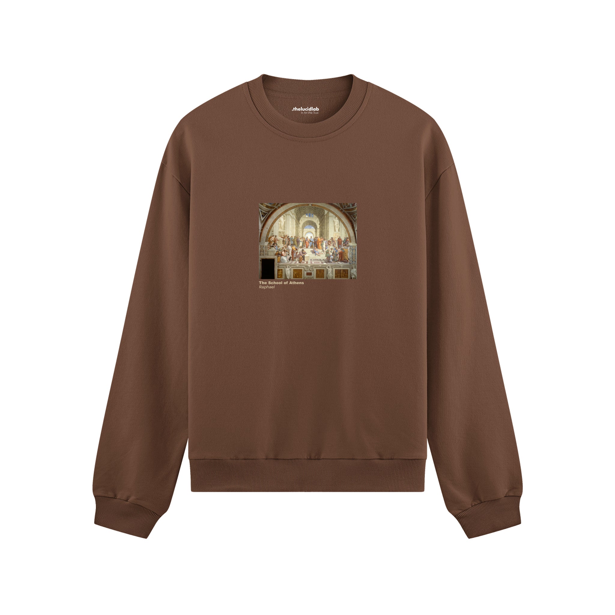 The School of Athens Oversize Sweatshirt – Kahverengi