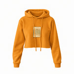 Vitruvian Man Crop Hoodie – Turuncu