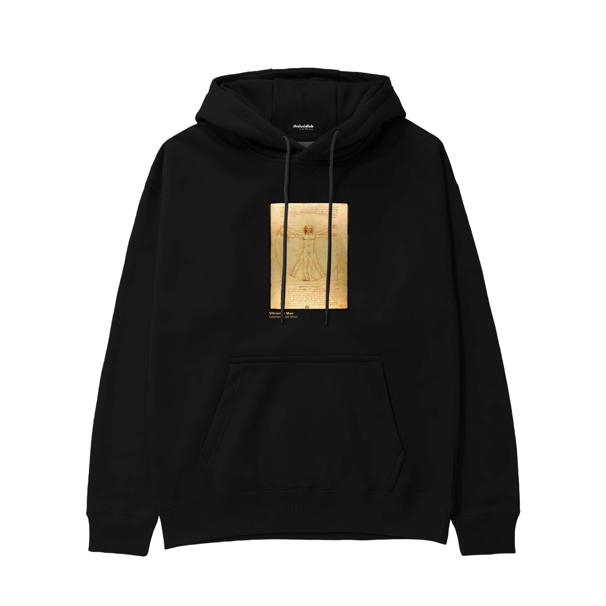 Vitruvian Man Hoodie – Siyah