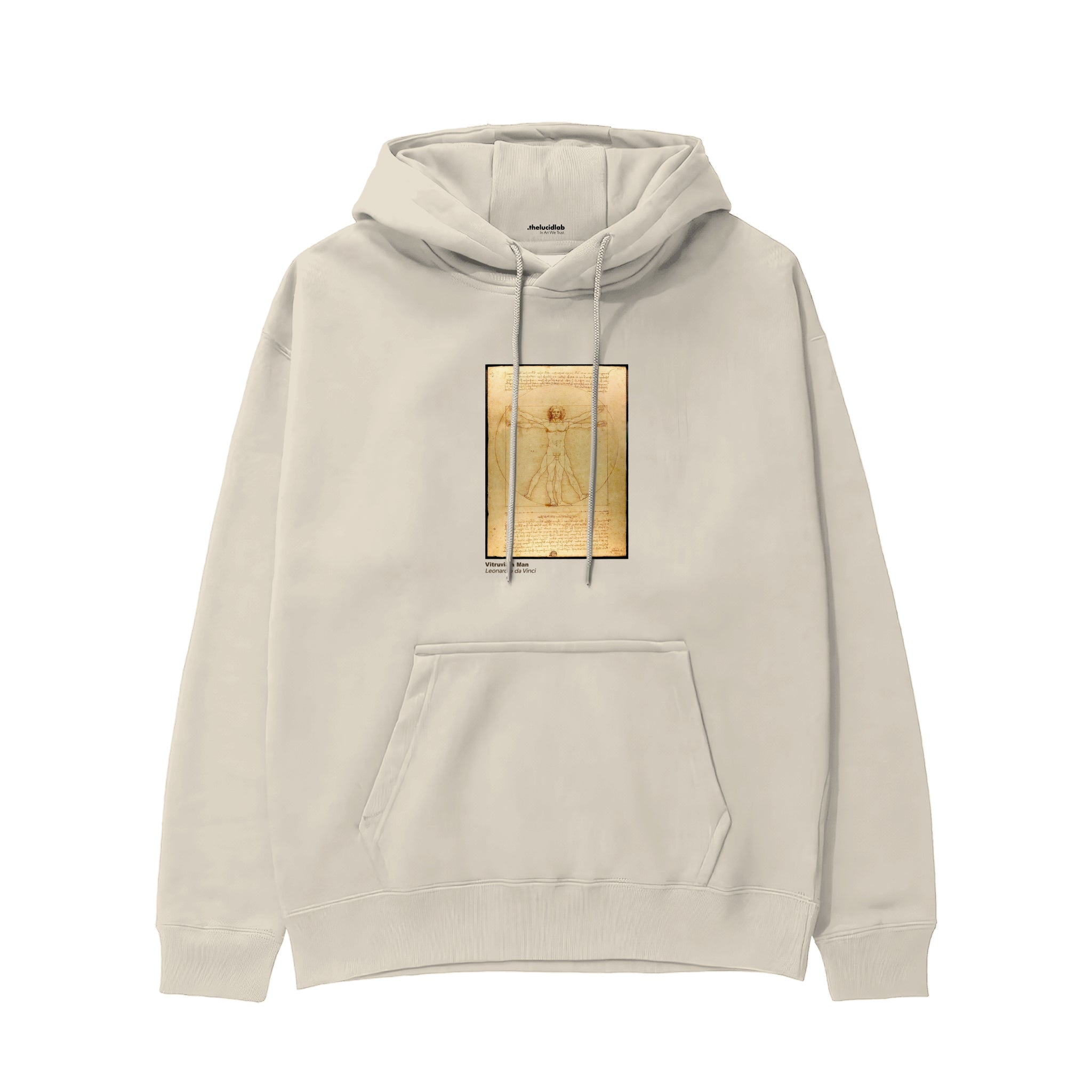 Vitruvian Man Hoodie – Krem