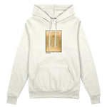 Vitruvian Man Oversize Hoodie – Beyaz