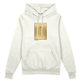 Vitruvian Man Oversize Hoodie – Beyaz