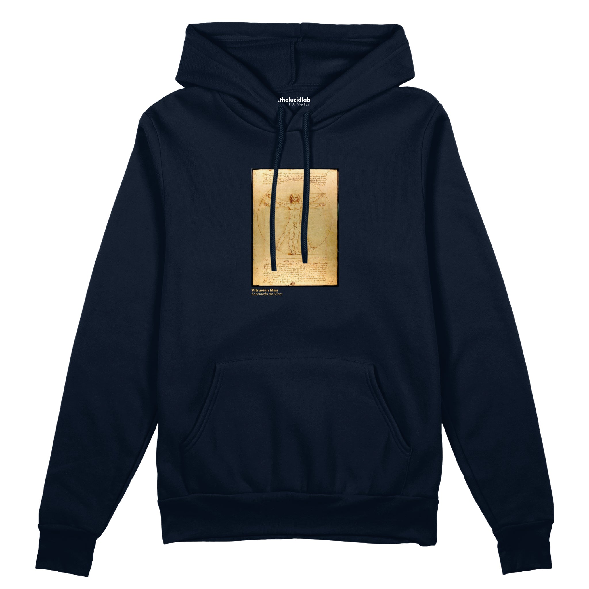Vitruvian Man Oversize Hoodie – Lacivert