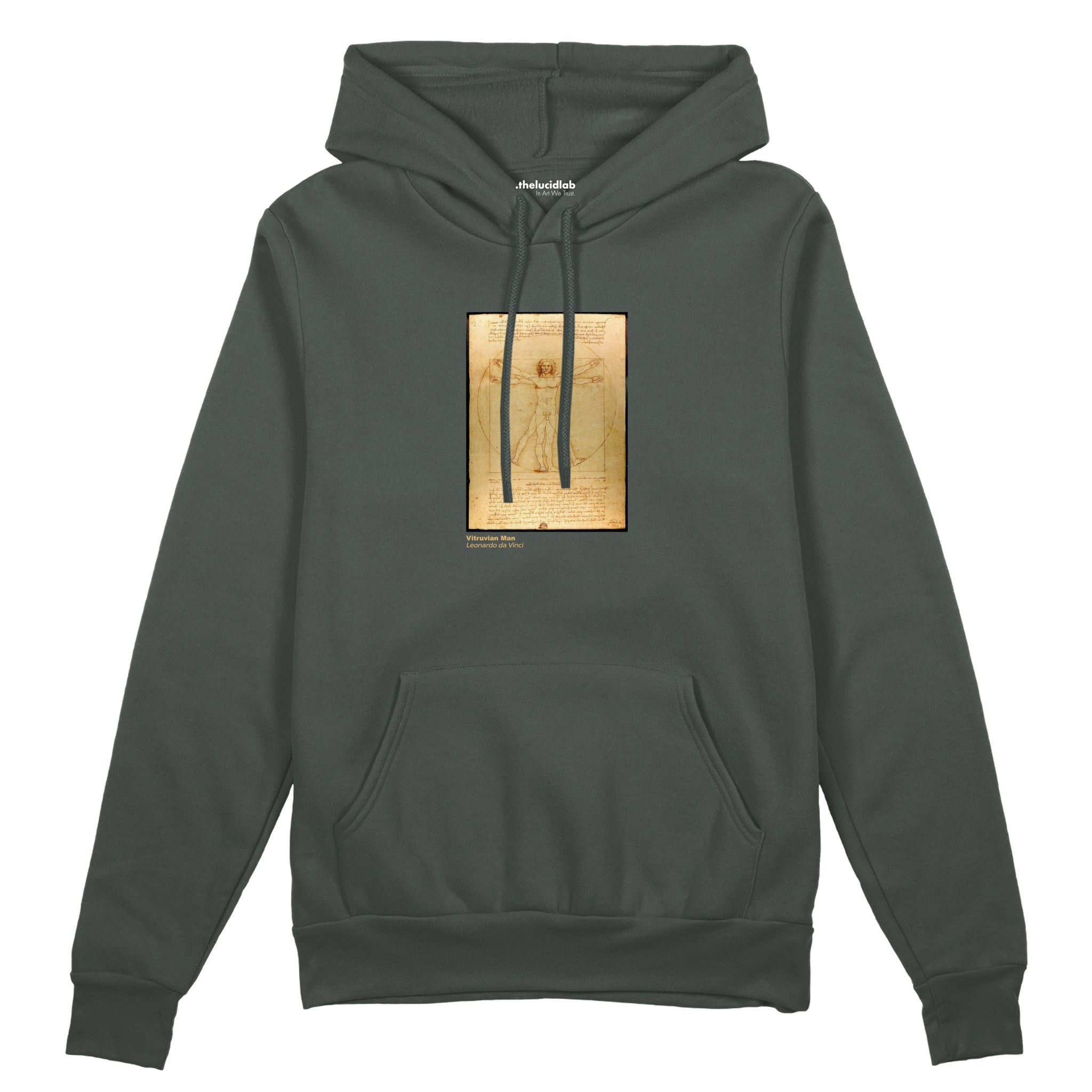 Vitruvian Man Oversize Hoodie – Antrasit