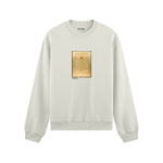 Vitruvian Man Oversize Sweatshirt – Beyaz