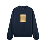 Vitruvian Man Oversize Sweatshirt – Lacivert