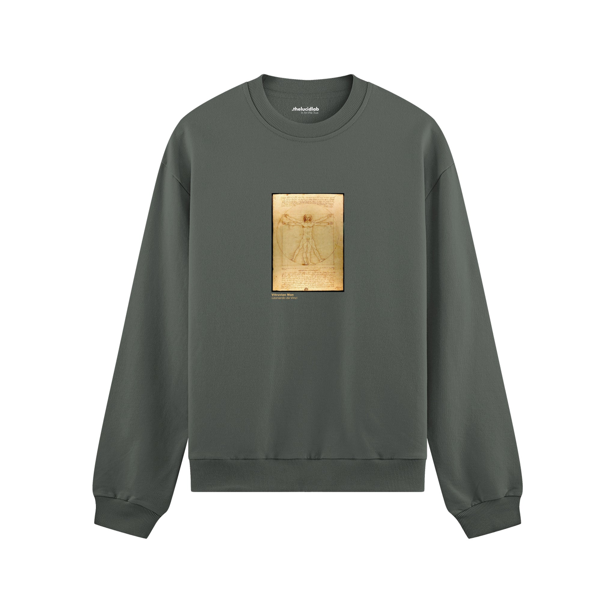 Vitruvian Man Oversize Sweatshirt – Antrasit