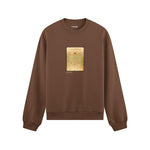 Vitruvian Man Oversize Sweatshirt – Kahverengi