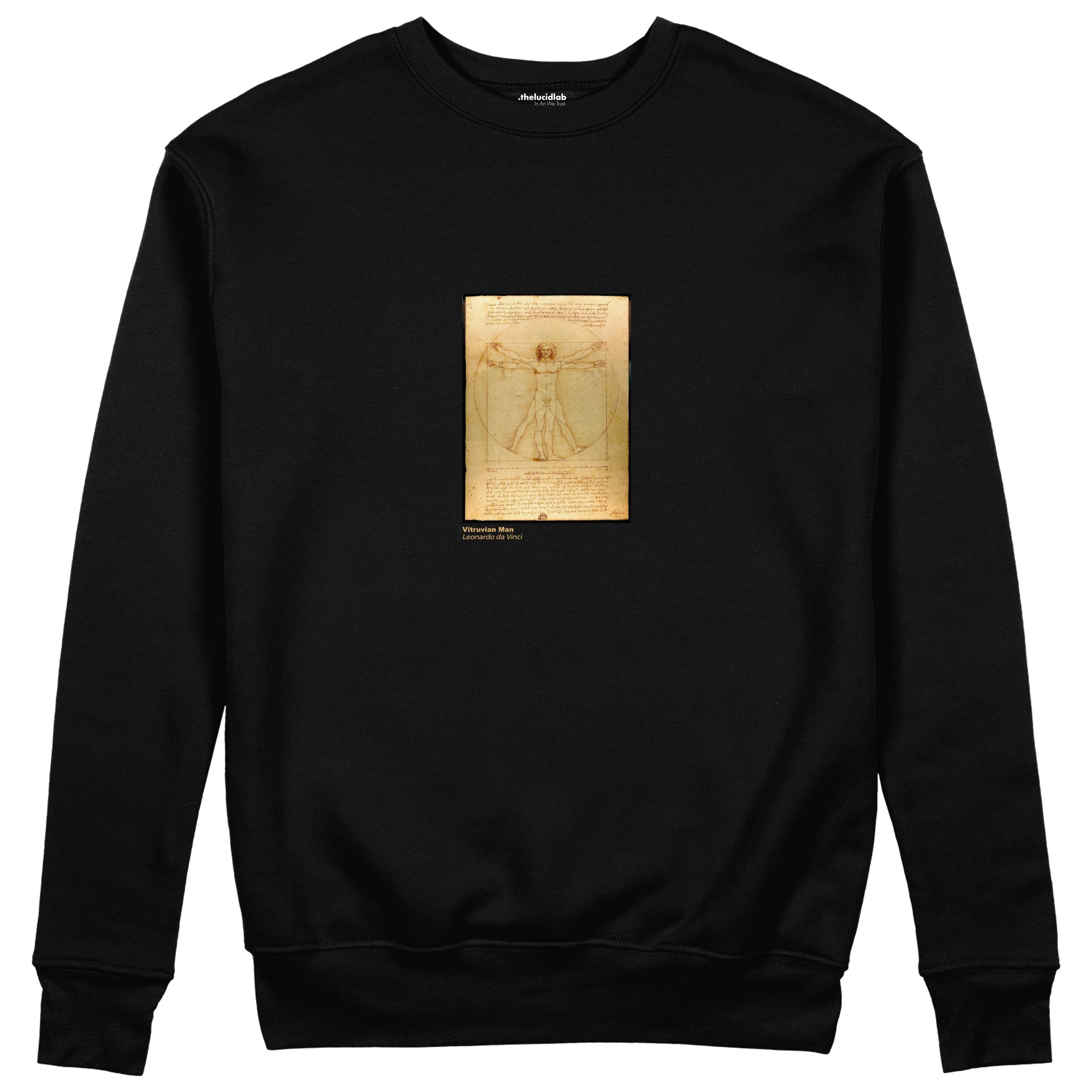 Vitruvian Man Sweatshirt – Siyah