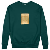 Vitruvian Man Sweatshirt – Koyu Yeşil