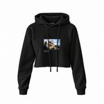 The Fallen Angel Crop Hoodie – Siyah