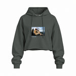 The Fallen Angel Oversize Crop Hoodie – Antrasit