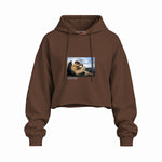 The Fallen Angel Oversize Crop Hoodie – Kahverengi