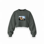 The Fallen Angel Oversize Crop Sweatshirt – Antrasit