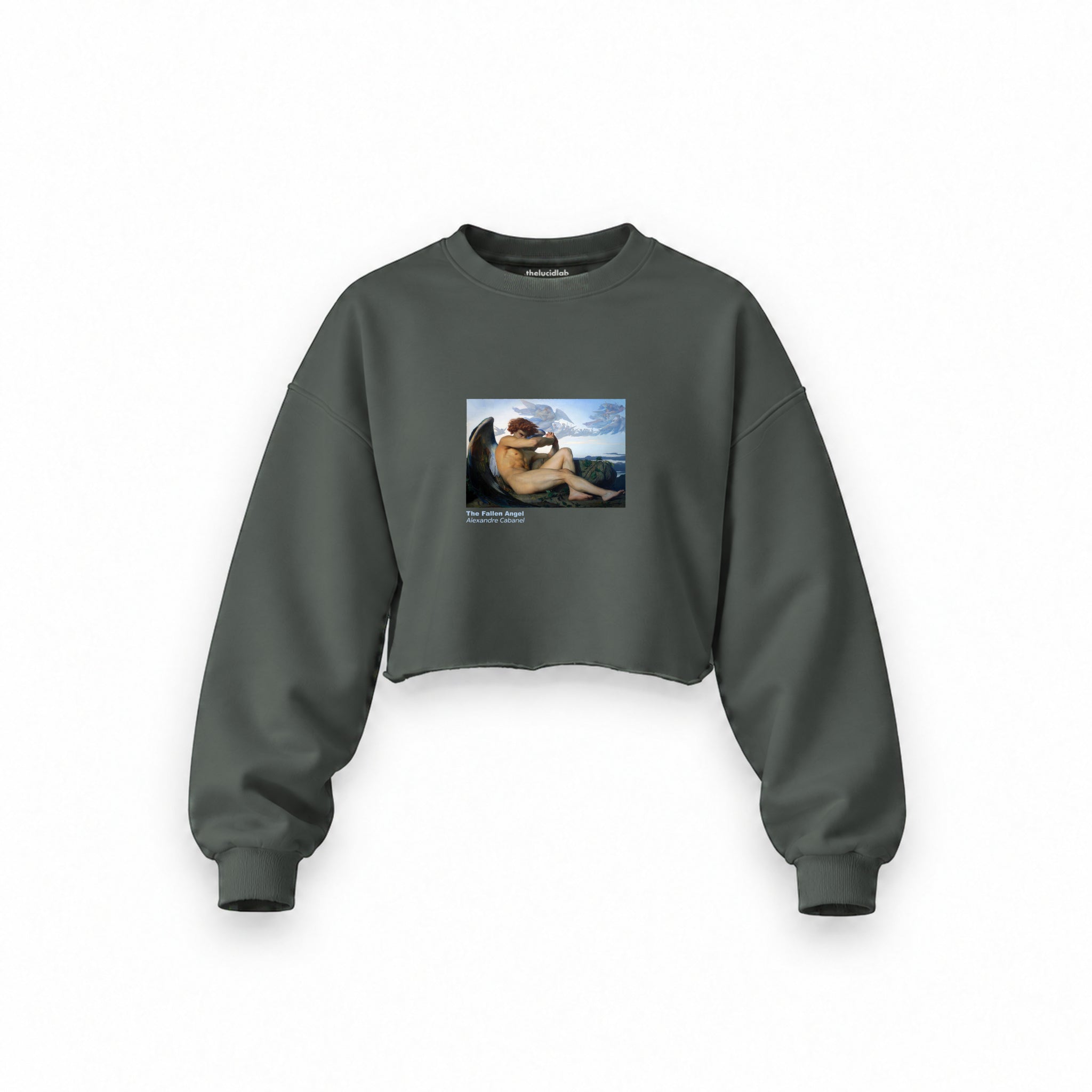 The Fallen Angel Oversize Crop Sweatshirt – Antrasit
