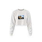 The Fallen Angel Crop Sweatshirt – Beyaz