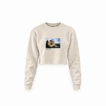 The Fallen Angel Crop Sweatshirt – Krem