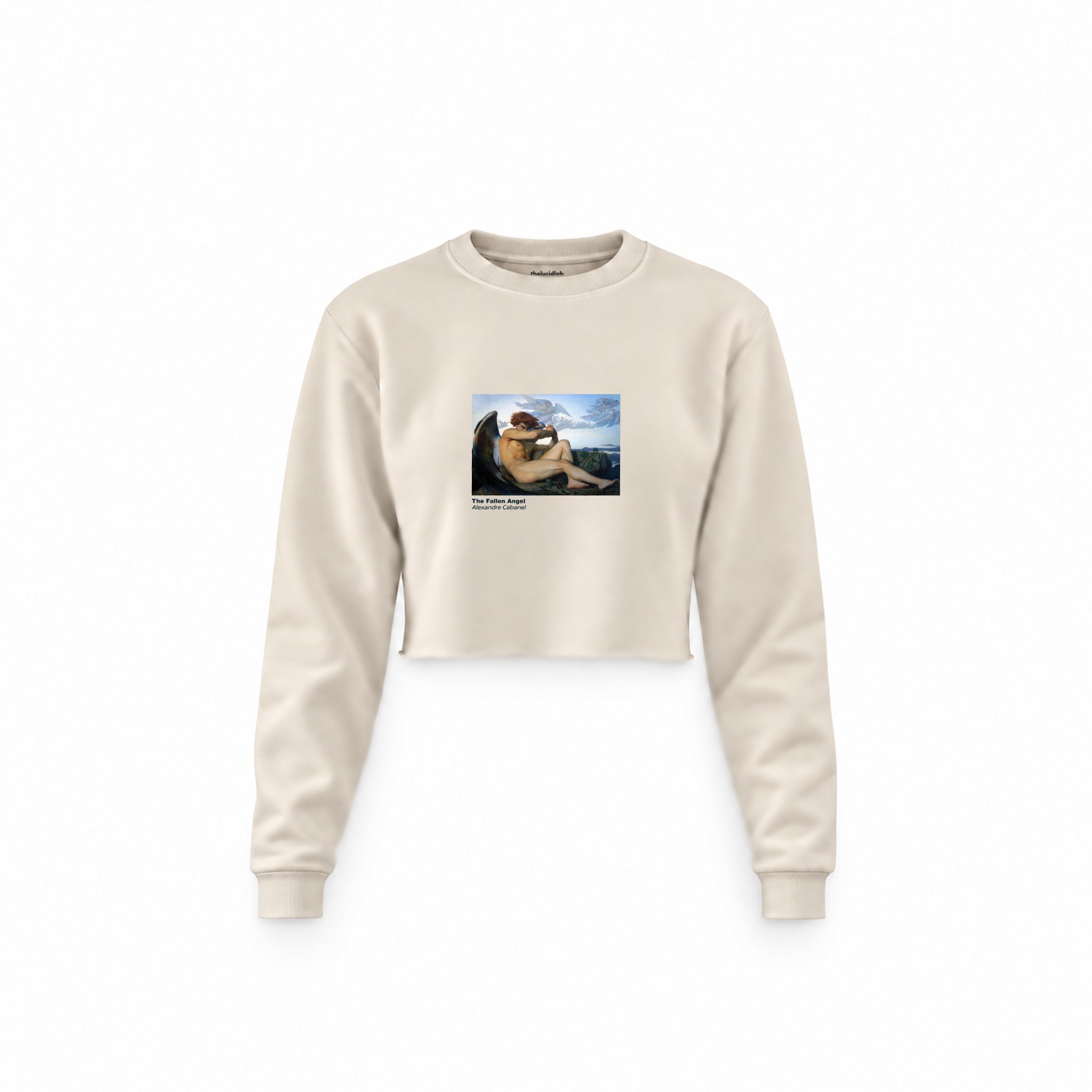 The Fallen Angel Crop Sweatshirt – Krem