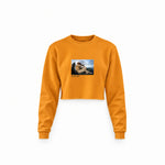 The Fallen Angel Crop Sweatshirt – Turuncu