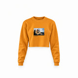 The Fallen Angel Crop Sweatshirt – Turuncu