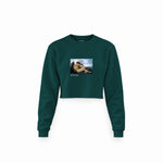 The Fallen Angel Crop Sweatshirt – Koyu Yeşil