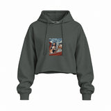 Mona and van Gogh's Secret Oversize Crop Hoodie – Antrasit