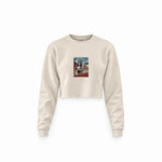 Mona and van Gogh's Secret Crop Sweatshirt – Krem