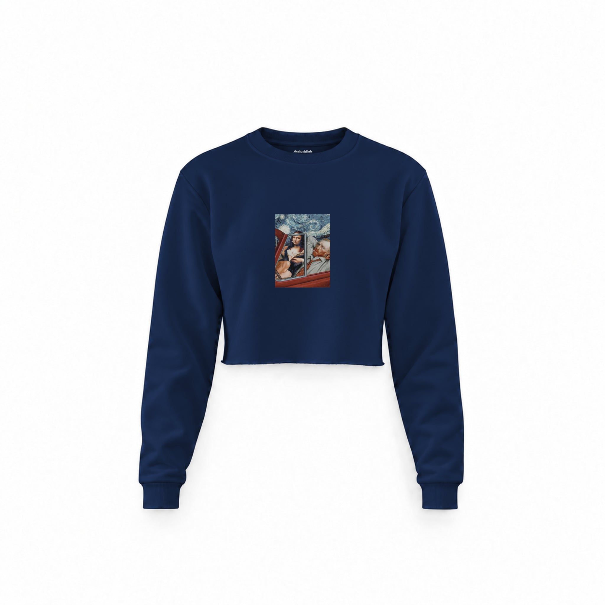 Mona and van Gogh's Secret Crop Sweatshirt – Lacivert