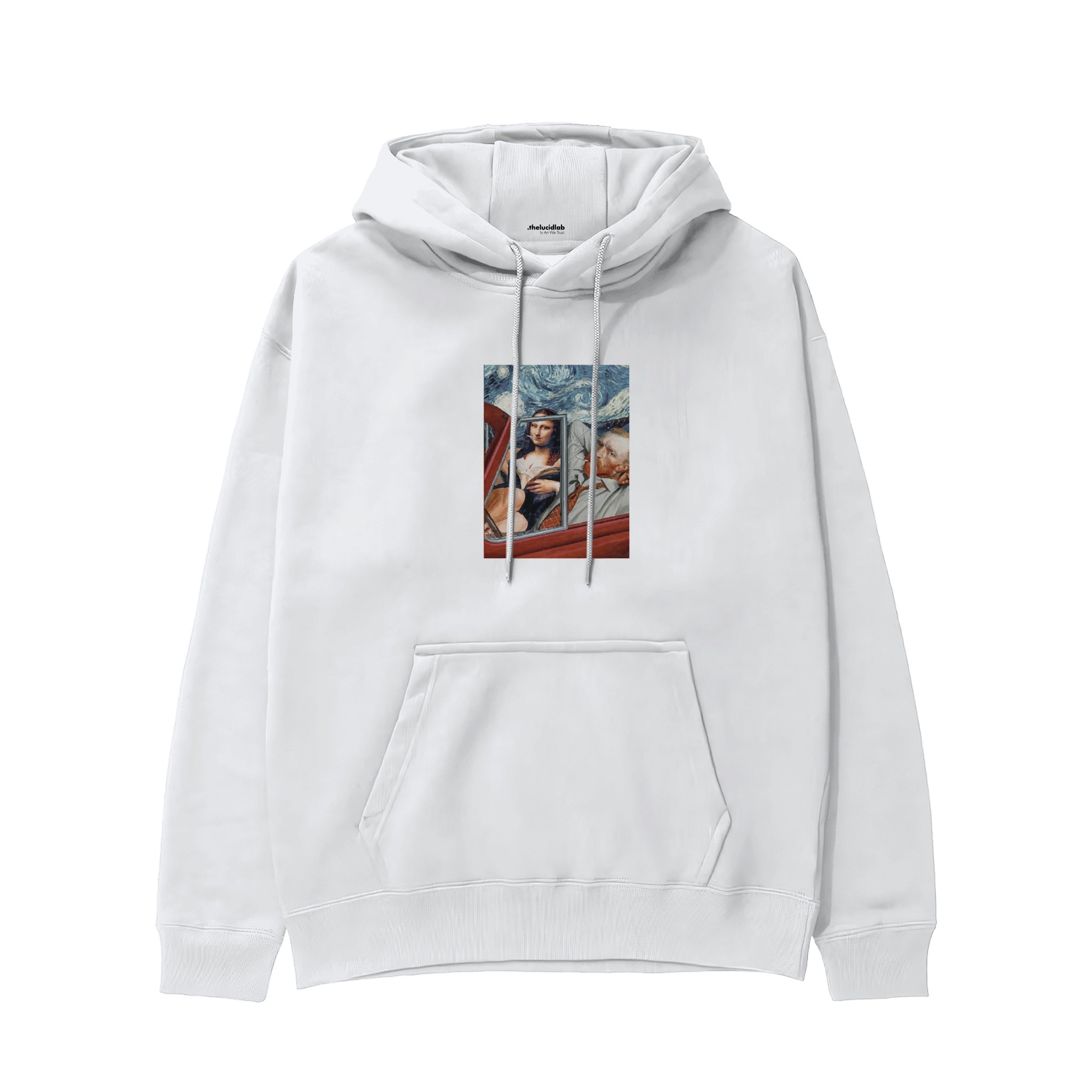 Mona and van Gogh's Secret Hoodie – Beyaz