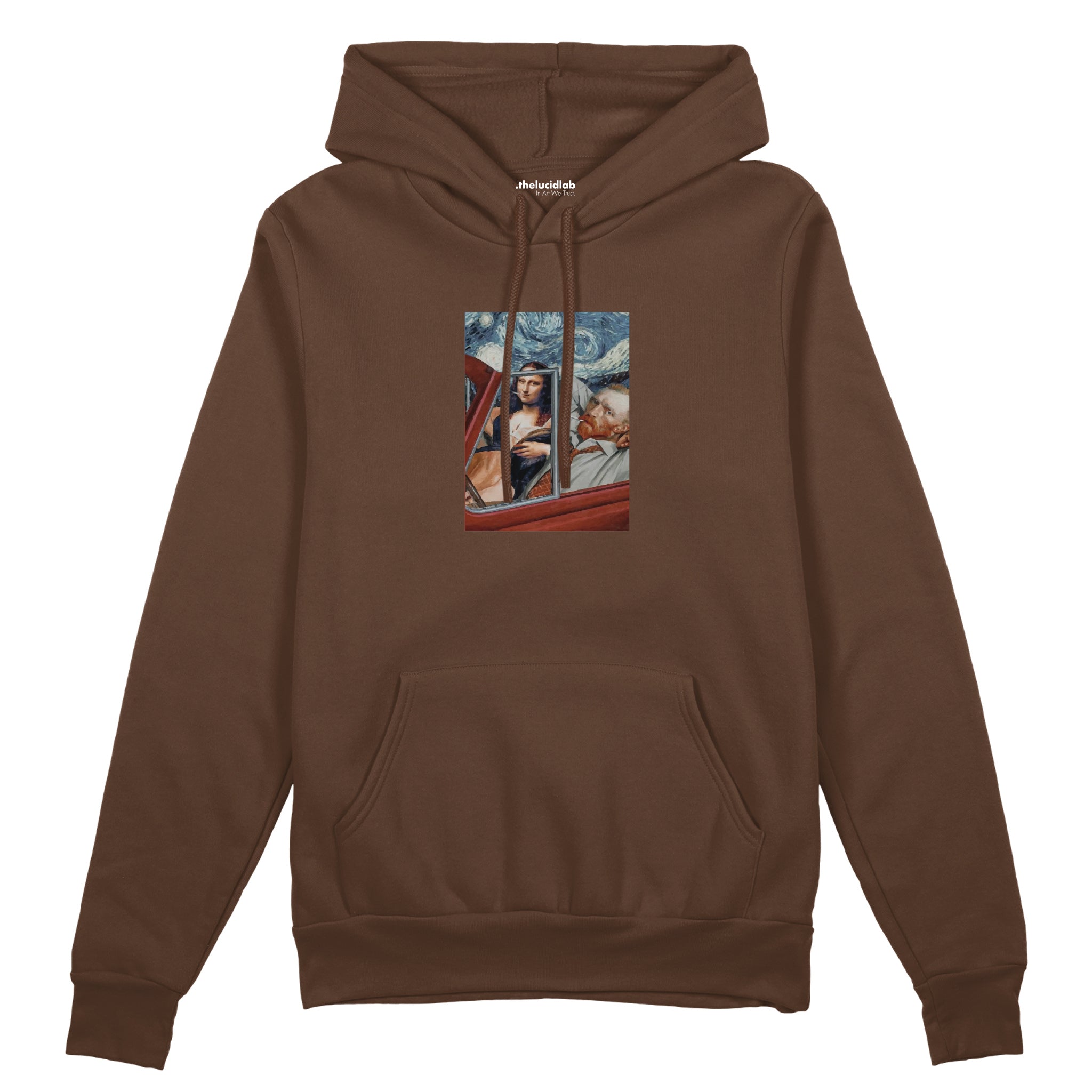 Mona and van Gogh's Secret Oversize Hoodie – Kahverengi