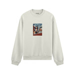 Mona and van Gogh's Secret Oversize Sweatshirt – Beyaz