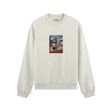 Mona and van Gogh's Secret Oversize Sweatshirt – Beyaz