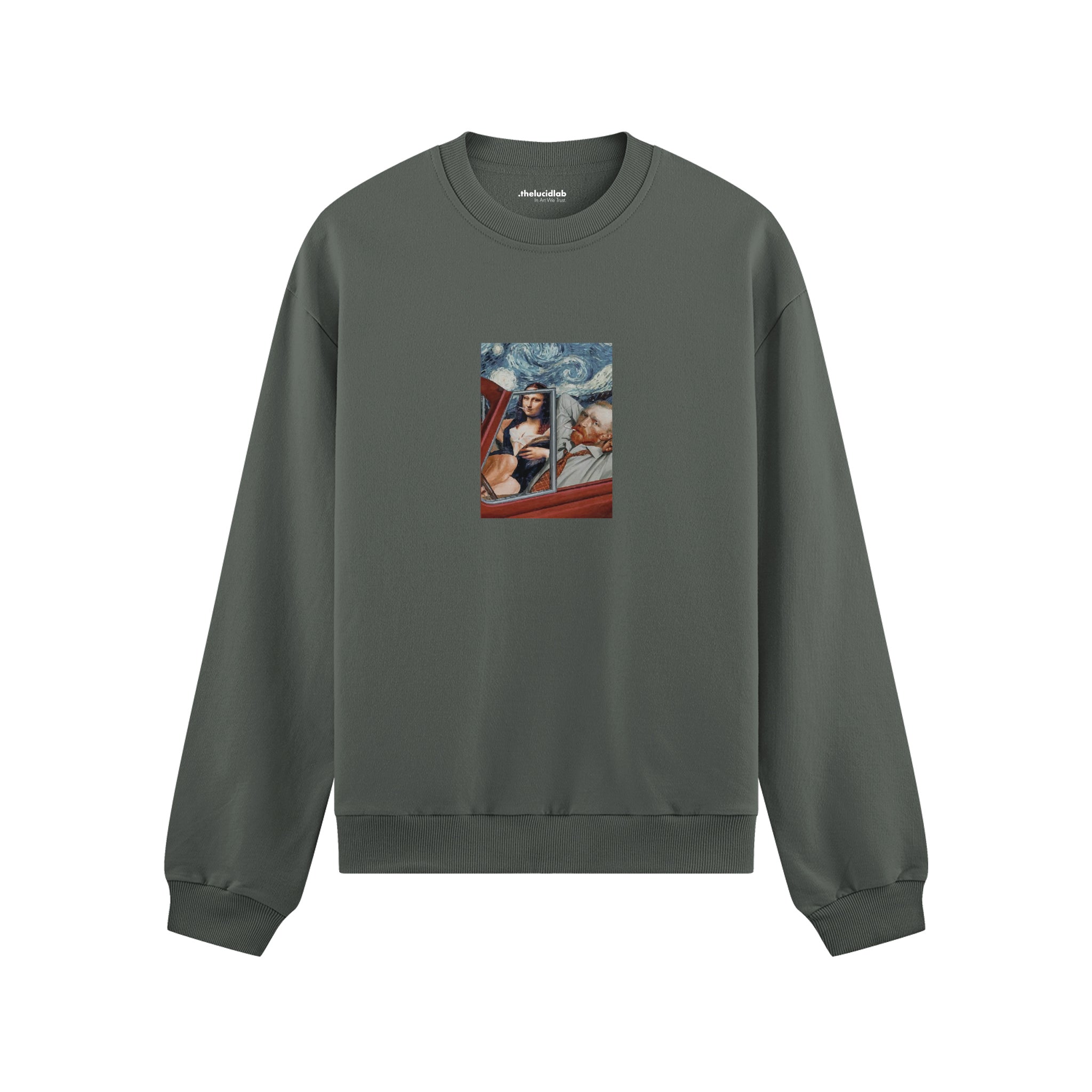 Mona and van Gogh's Secret Oversize Sweatshirt – Antrasit