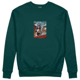 Mona and van Gogh's Secret Sweatshirt – Koyu Yeşil